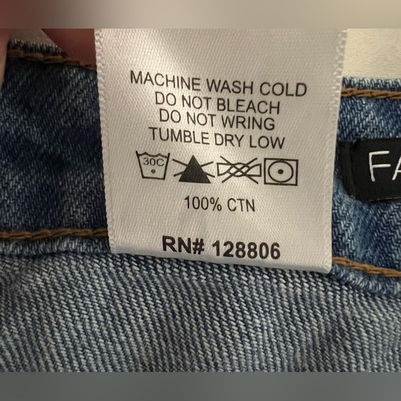 Fashion Nova Destroyed Distressed High Rise Boyfriend Denim Jeans. Sz 11 - Picture 9 of 13